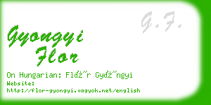 gyongyi flor business card